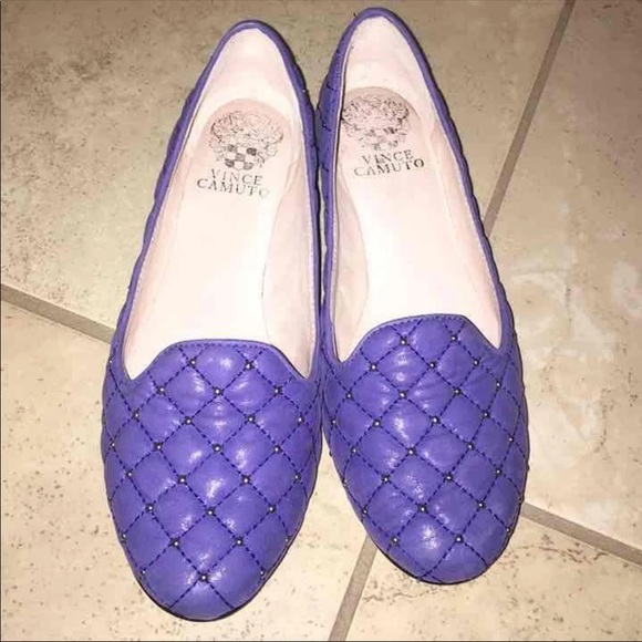 Vince Camuto Blue Quilted Loafers - Picture 1 of 4